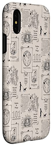 Coque iPhone X/XS Disney 101 Dalmatiens évite rayures style rétro - 3
