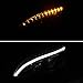 SPEC-D TUNING Replacement Black DRL Strip LED Signal Projector Headlights Made For And Compatible With Benz W204 C-Class
