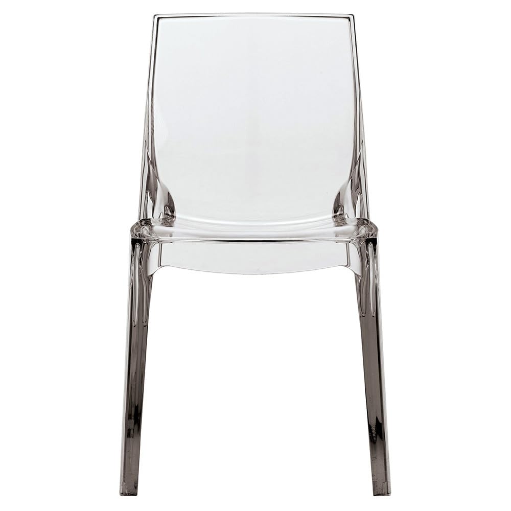 Grandsoleil Upon Femme Fatale - Sedia impilabile, in policarbonato, Trasparente, 54 x 53 x 80,5 cm