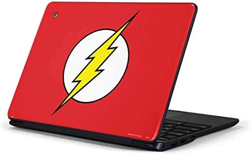 Skinit Decal Laptop Skin Compatible with Samsung Chromebook 3 11.6in 500c13-k01 - Officially Licensed Warner Bros The Flash Emblem Design