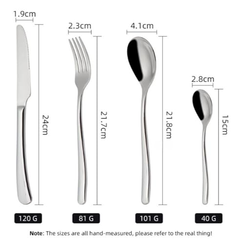 Couverts 24 pièces design œuf pour des dîners et réceptions chics