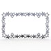 Polished Stainless Chrome Car Truck License Plate Frame Star Stars Star - 1 Piece - Ferreus Industries - LIC-118