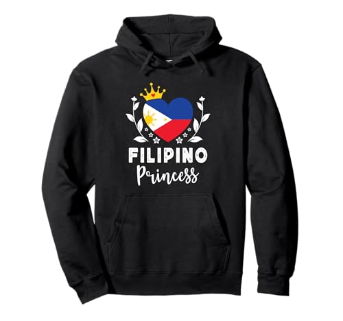 Filipino Princess Philippines Flag Proud Filipino Girl Sudadera con Capucha