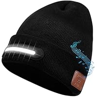 BNEHHOV Gorro Bluetooth con 40 LED y luz, Gorra LED Unisex con