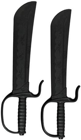 Playwell Martial Arts Black Polypropylene Plastic Wing Chun Traning Knives