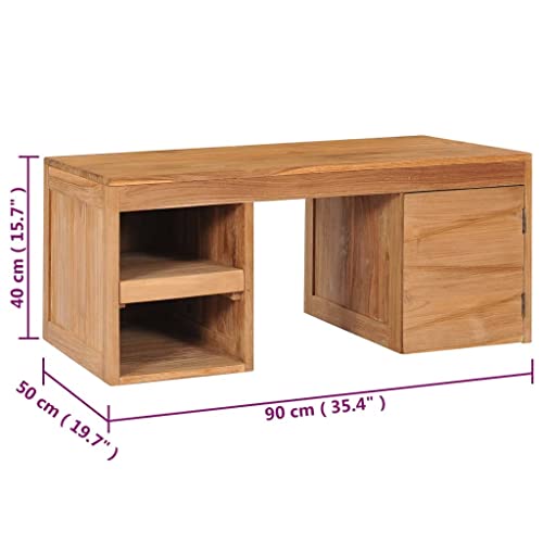 Table basse en bois de teck massif meuble de salon colonial chic luxe - 3