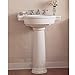 American Standard 0282.008.020 Retrospect Pedestal Console Sink Top with 8-Inch Faucet Spacing, White