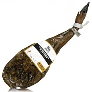 Ibérico Schinken Schulter (Paleta Ibérica de Cebo) 4–5 kg | 18+ Monate gereifter Jamon Iberico | Ohne Zusatzstoffe | CERTICAR zertifiziert | Produkt aus Spanien von The Black Hoof