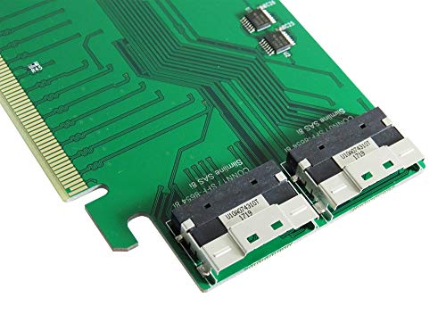 Micro SATA Cables Adaptador PCIe Gen3 16-Lane a Slimline SAS 8i miniatura 5