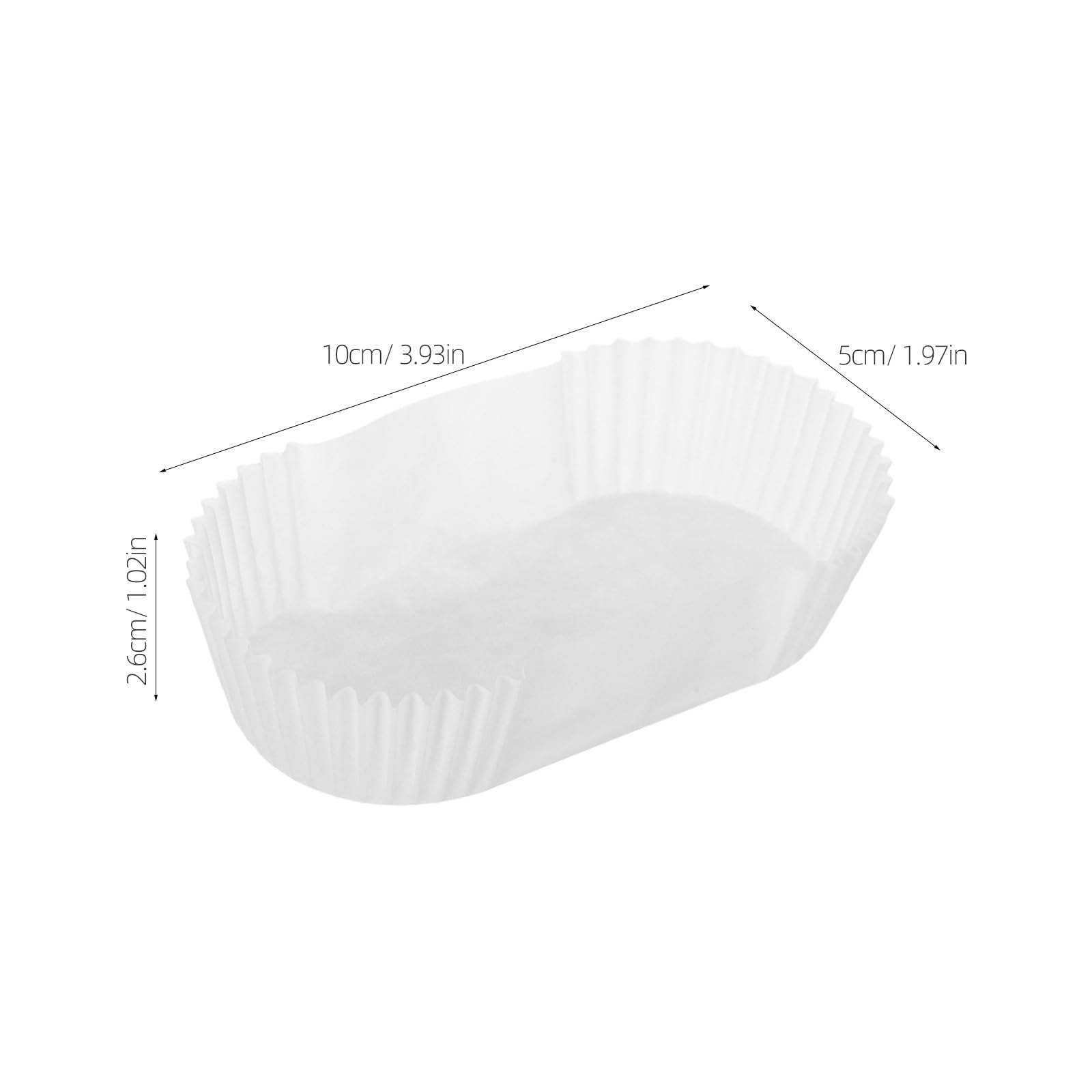 1000 Capacillos Ovalados para Hornear Papeles Desechables para Cupcakes y Muffins Tamaño Grande 10 CM Aptos para Horno Ideales para Repostería Casera y Fiestas