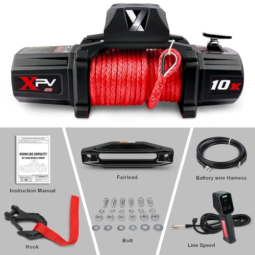Winch eléctrico 10000 lb kit 12V DC con control remoto inalámbrico miniatura 5