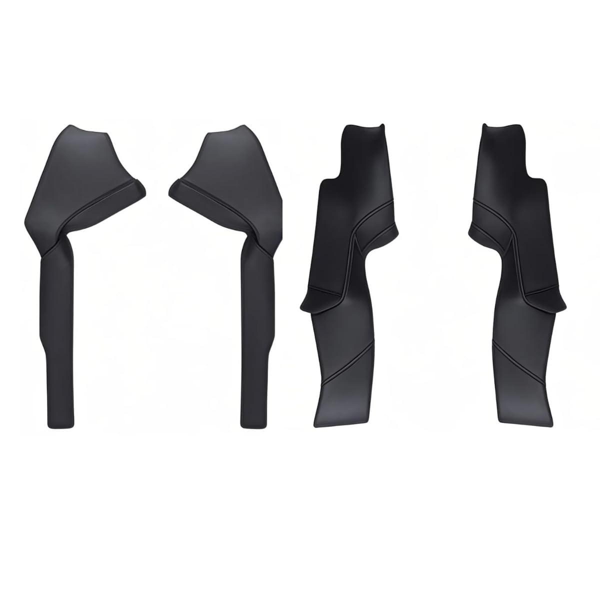 Photo 1 of Door Entry Guard for Tesla Model Y Juniper 2026 2025 Front & Rear Door Sill Protector Door Sill Guards Threshold Strip Cover Anti-Kick Full Protect Model Y Interior Accessories (4PCS)