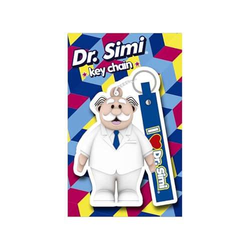 Dr. Simi Keychain Soft-Touch Mexican Collectible | Durable PVC + Metal Ring | Official Cultural Icon Gift for Travelers Fans & Collectors | Lightweight & Long-Lasting Design