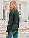 HOTOUCH Women's Slim Knit Pullover Cute Puff Long Sleeve Blouse Soft Lightweight Shirts Tops Green XL