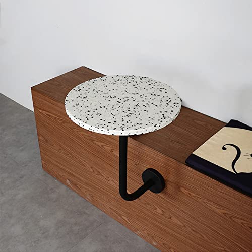 Table de bar bistrot stable en terrazzo pour petits balcons et extérieurs