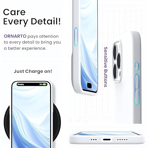 Image of Aa TrendX Silicon Case Cover Compatible with iPhone 13 Pro Max Case Cover | Slim Fit Silicone Back Case for iPhone 13 Pro Max /Camera Protection /Hard Edge /Premium Back Case Cover / (White)