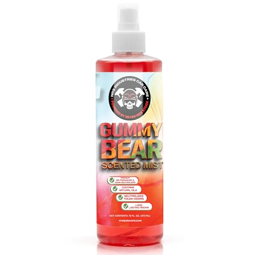 Image of Gummy Bear Scented Car Air Freshener Spray | Long-Lasting Odor Eliminator | Interior Cleaner for Upholstery, Fabric, Leather & More