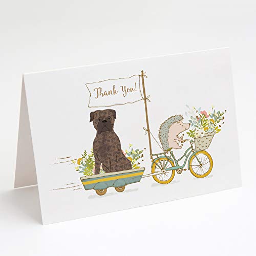 Caroline's Treasures LGA1078GCA7P Greeting Cards and Envelopes Pack of 8, Blank Cards with Envelopes Whimsical A7 Size 5x7 Blank Greeting Cards,
