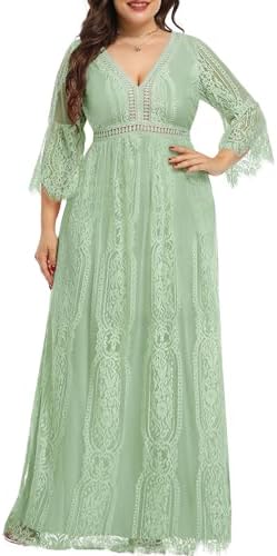 Plus Size Wedding Dress Boho - Maxi Bridal Shower Bohemian Formal...