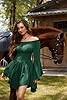 SCARLET DARKNESS Medieval Renaissance Dress Women Halloween Christmas Dresses Off Shoulder Bell Sleeve Plus Size Mini Pirate Dress Dark Green XXL #2