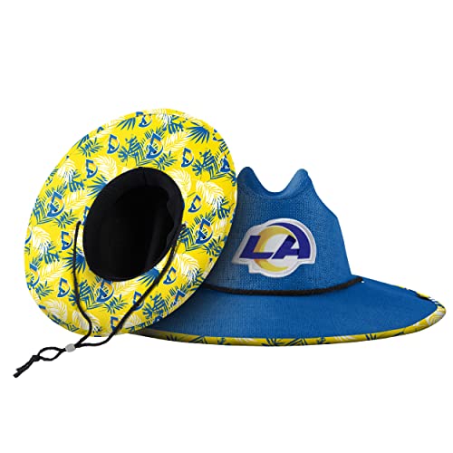 Image of FOCO Los Angeles Rams NFL Team Color Straw Hat