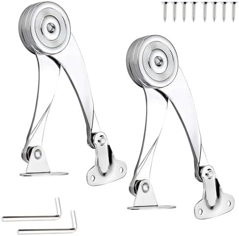 Supporto Cerniera Per Ante A Ribalta - 2 Pezzi, Acciaio Inox, Fino A 20kg - Foto 9