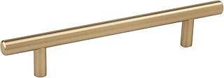 Amerock | Cabinet Pull | Golden Champagne | 5-1/16 inch (128 mm) Center to Center | Bar Pulls | 1 Pack | Drawer Pull | Drawer Handle | Cabinet Hardware