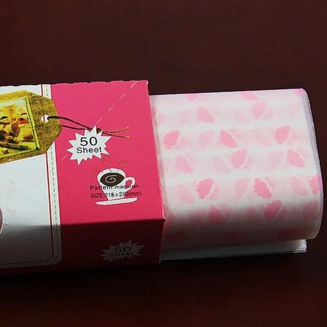 Papel encerado para alimentos ideal para picnics y meriendas con 50 prácticos wrappers