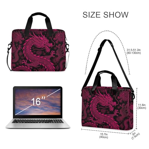 Funda para computadora portátil de 15.6 pulgadas roja contra arañazos 5