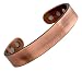 Reevaria - Pure Copper Plain Magnetic Heavyweight Cuff Bracelet for Men, with 8 Magnets 3500 Gauss- Recovery and Pain Relief - Arthritis, Golf and Other Sports, Carpal Tunnel