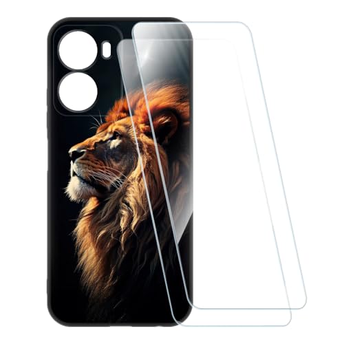 ESACMOT �v�����g�P�[�X + 2�������K���X�t�B���� Xiaomi Redmi 15A 5G �Ƃ̌݊�������, �Ռ��z���\�t�g�J�o�[ HD�N���A (���C�I��1)