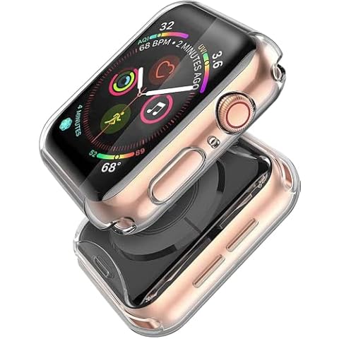 Piuellia Transparent Case for Apple Watch 40mm Cover