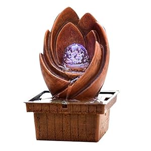 Eenvoudige Desktop Fountain Crafts Water Fountain Fountain Waterscape Decoration Ornamenten Crystal Ball Room Layout Opening Gifts Accessoires voor fonteinfonteinen in de tuin