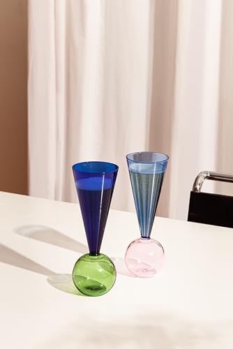 Flautas de champagne para cava copas de cristal estuche de regalo Bubbles Celebration 6