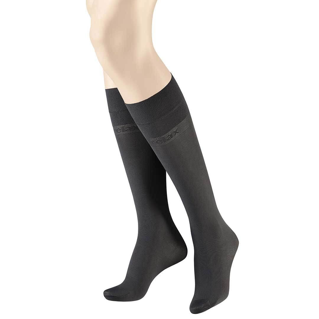 Hudson Women's Knee Socks, charcoal, 35-38