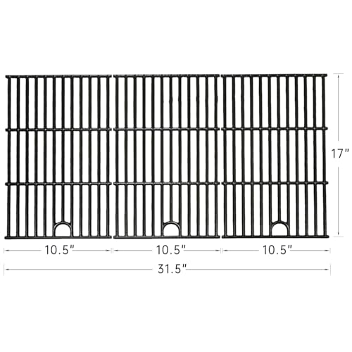 Hongso 17" Grill Grates for CharBroil Performance 6 Burner 463284022, 463259223, 463229521, 463229521B, 463229021, 463228622, 463732923 Gas Grill Modes, Replacement Parts for G426-0005-W1 G555-0005-W1 by Hongso - Used condition - Image 2