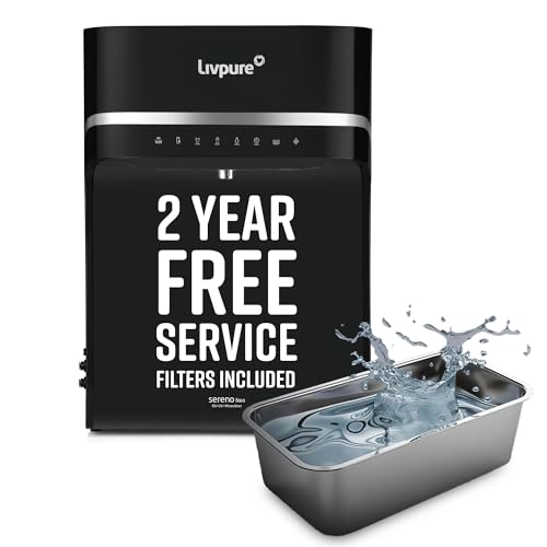 Image of Livpure Sereno Neo Water Purifier | 2 Year No Service Cost- Filters Included | Advance Filtration Stages | RO+UV+Mineral | 5.5 L Stainless Steel Tank