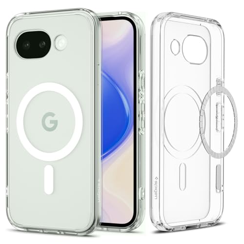 Image of Spigen for Google Pixel 10a (2026) Case, Ultra Hybrid MagFit, Transparent Clear Cover, Pixelsnap Ready (TPU+Poly Carbonate) - Clear White