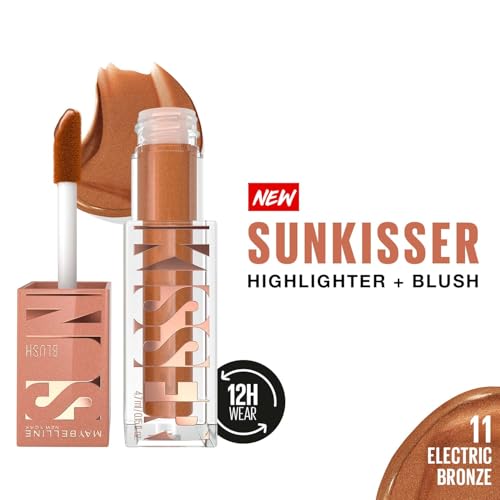 Image of Maybelline New York Sunkisser Highlighter + Blush,11 Electric Bronze, 4.7 g