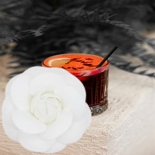 Image of Camellia Hair Clip and Brooch Pin for Women Dainty Flower Broochs Lapel Pins Designer Inspired Camellia Peony Rose Brooches Flower DIY Clothing Shoes Hats Accessories Wedding Party Dance Banquet Dress Suit Ceremony Jewelry Accessories
