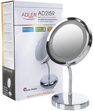 Adler Mirror Led Silver, Multicolor, 15L x 30W cm - Image 5