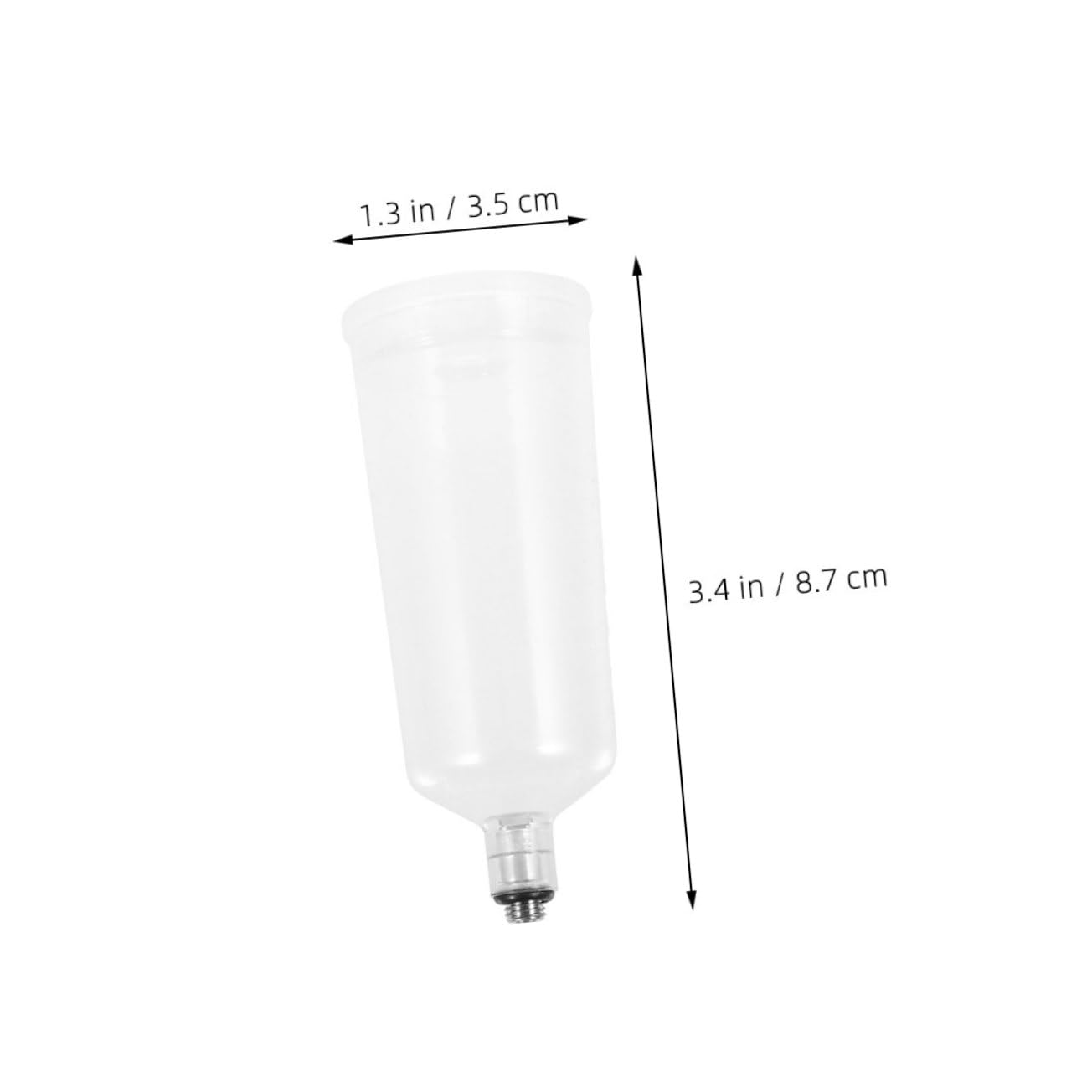 Veemoon 2Pcs Airbrush Paint Cups Detachable Plastic Paint Mug for Easy Cleaning Interchangeable Airbrush Pigment Container Lightweight Design for Versatile Spraying Tasks