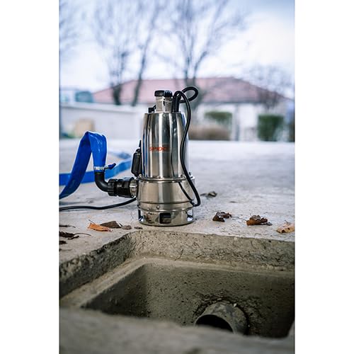 Spid'O - Pompe d'Évacuation Inox Maxinox 700-700 W - Débit 18000 L/h - Immersion 8 m - Passage Ø30mm