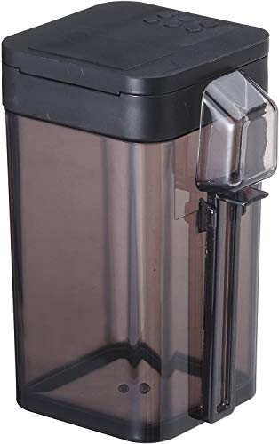 小麦粉スパイスボトル タワー ホワイト ブラック 3234 tower 粉類が片手で簡単に振りかけられる調味料ケー 山崎実業 おしゃれ 調味料収納 キッチン収納 キッチン小物 すり切り 計量スプーン付 スパイス収納 (ブラック)