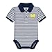 University of Michigan Wolverines Block M Newborn Striped Polo Bodysuit Navy 3-6 Months