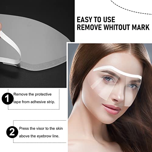 Sibba 30 Stück Einweg Augenschutz aus Kunststoff schützender DuschvisierGesichtsschutz für Microblading Permanent Makeup Wimpernverlängerung AugenKataraktChirurgie für Augen und Augenbrauen