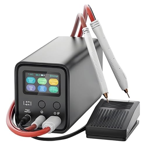 Poste à souder par points portable à supercondensateur 10 kW, écran LCD, stockage d'énergie réglable, trois modes, pédale, batterie, machine de soudage industrielle à monter soi-même