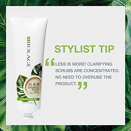 Biolage All-In-One Multi-Benefit Shampoo Scrub | Cleanses, Detoxifies & Gently Exfoliates Scalp | For All Hair Types | Vegan | 8.45 Fl. Oz. #TOP5