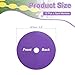PATIKIL Spot Markers 6 Inch, 12 Pcs Non-Slip Floor Dots Agility Markers Flat Field Cones Poly Dot with Hole for Gym PE Speed Training Dance Soccer Basketball Sports, Purple