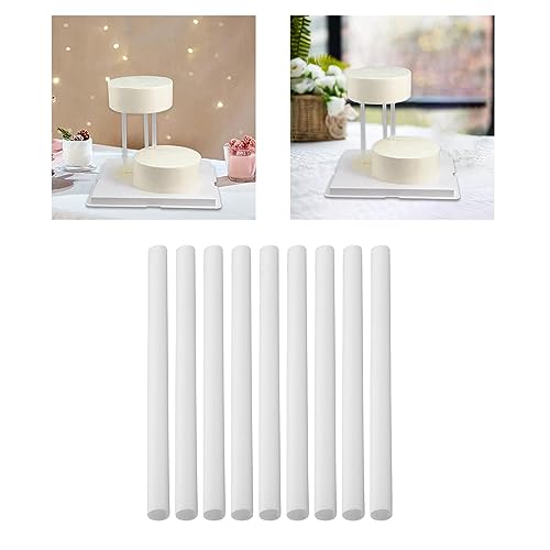 Leefasy 10x Haste de Cavilha de Bolo de Bolo de Bolo Suporte para Cozinhar Fácil de Usar Festa Casam